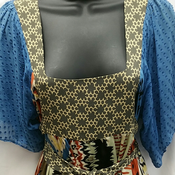 Cory Lynn Calter Boho vibes silk festivals dress - Picture 2 of 10